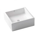 Ver imagem 1 de Cuba de Apoio para Banheiro sem Mesa Quadrada 35X35cm Quadrada Branco - Celite