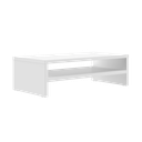 Ver imagem 2 de Aparador para monitor, apoio de mesa para monitor, prateleira mesa Cor:Branco