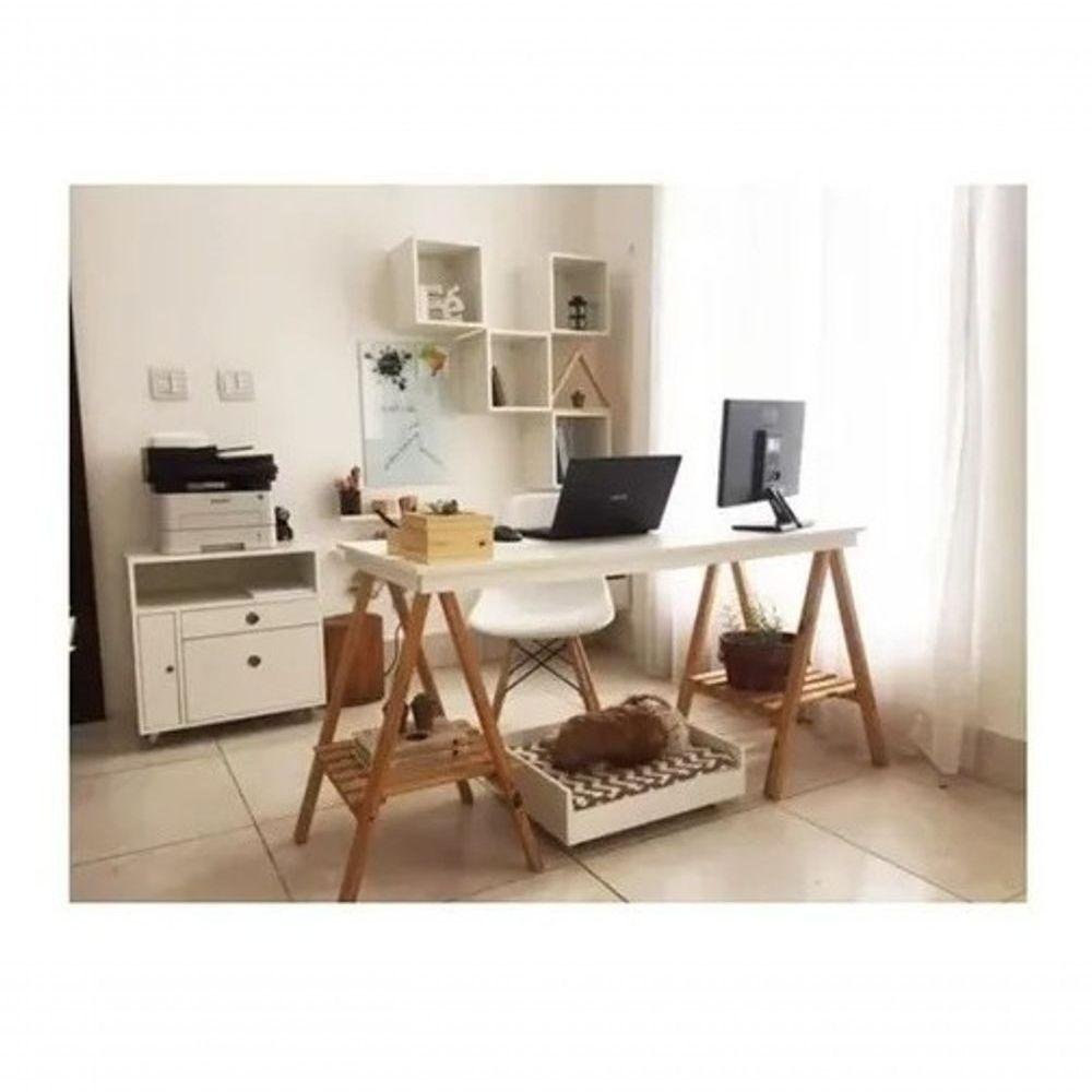 Pernas Para Ateliê Madeira Pinus Organizador Technox C/ Estrado - 2