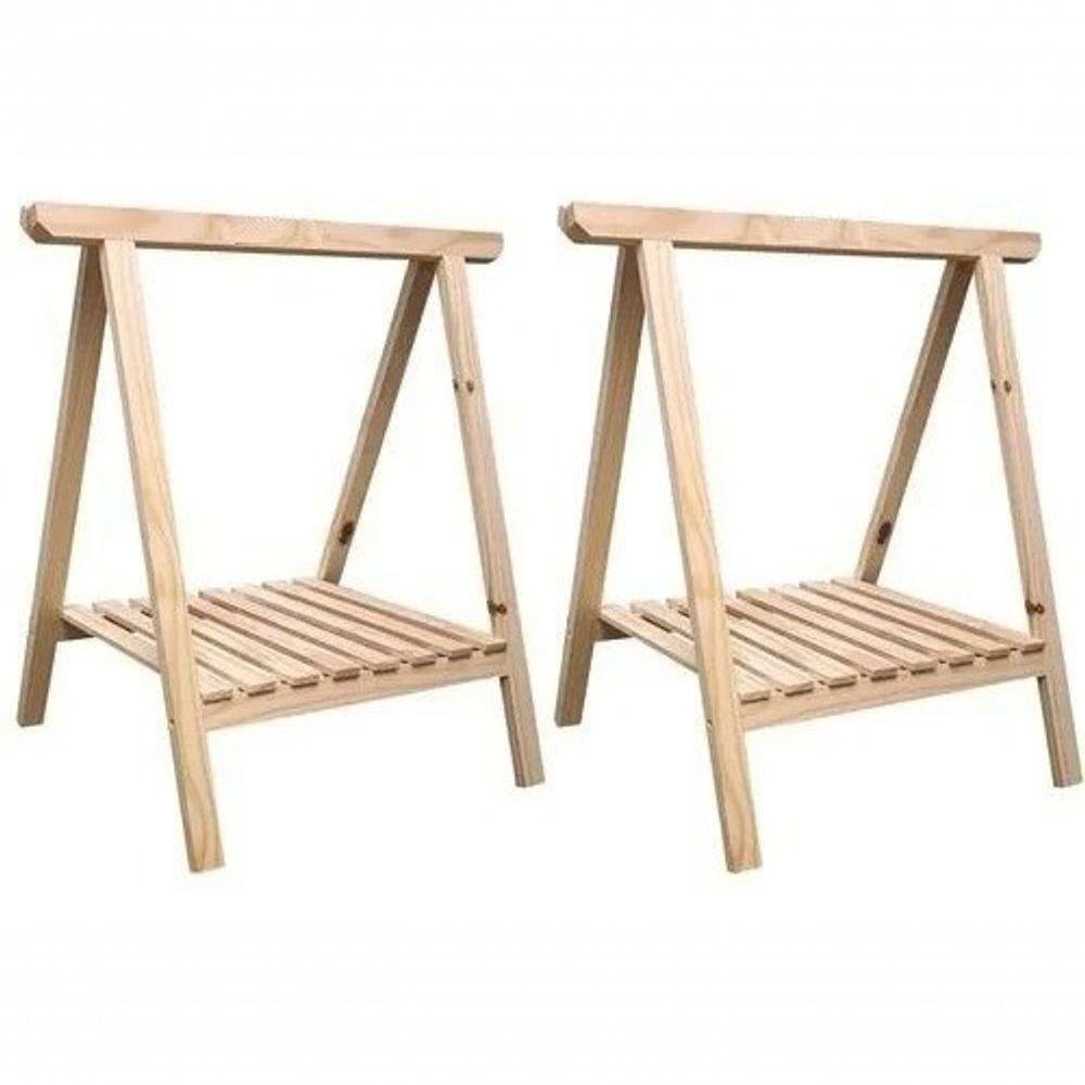 Pernas Para Ateliê Madeira Pinus Organizador Technox C/ Estrado - 4
