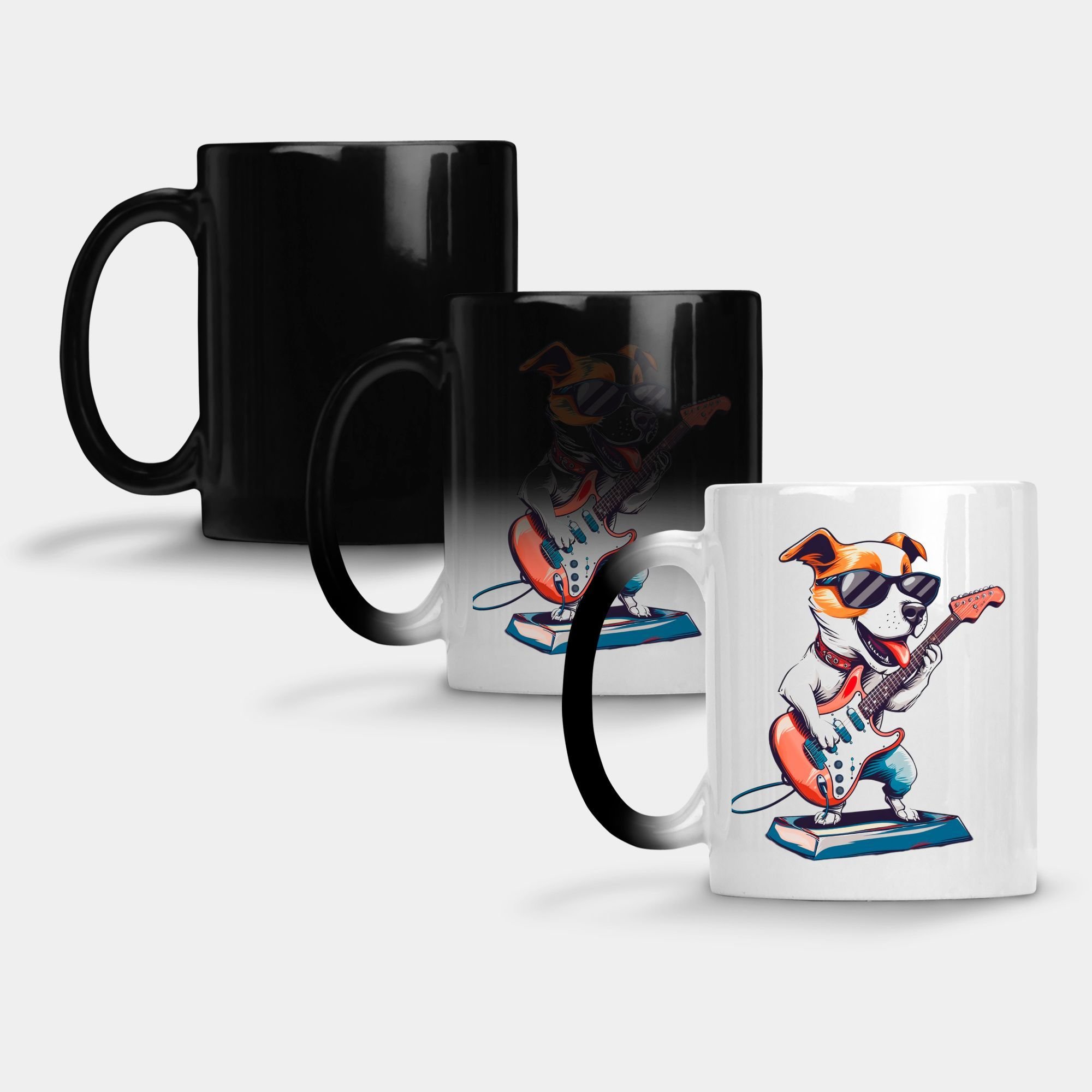 Caneca Mágica Fosca 325ml Y1 Cachorro Dog Guitarra 11 - 1