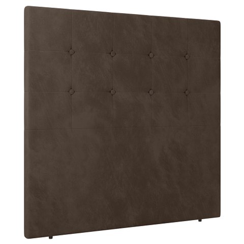 Cabeceira Cama Box Solteiro Luana 90cm Veludo Marrom - Abmaza