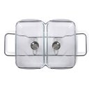 Ver imagem 6 de Rechaud Retangular Duplo em Vidro com Alças Inox Gourmet Mix