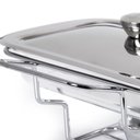 Ver mais imagens de Rechaud Retangular Duplo em Vidro com Alças Inox Gourmet Mix