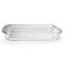 Rechaud Retangular Duplo em Vidro com Alças Inox Gourmet Mix - 3