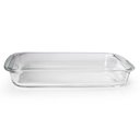 Ver imagem 3 de Rechaud Retangular Duplo em Vidro com Alças Inox Gourmet Mix