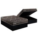 Ver imagem 1 de Cama Box Baú Casal: Colchão Molas Ensacadas Paropas MasterPocket Previlege + Base CRC Suede Black