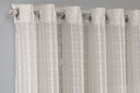Ver imagem 4 de Cortina Sala Voal Quadriculado Charm Decoraçao 6,00x2,50:palha