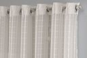 Ver imagem 3 de Cortina Sala Voal Quadriculado Charm Decoraçao 6,00x2,50:palha