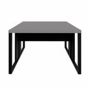 Ver imagem 7 de Mesa 1,20m x 1,20m para 2 Pessoas Pes Metal Cinza Sagrado com Preto F5 Office