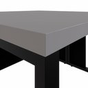 Ver imagem 4 de Mesa 1,20m x 1,20m para 2 Pessoas Pes Metal Cinza Sagrado com Preto F5 Office