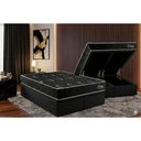 Ver imagem 4 de Cama Box Baú Queen + Colchão Ortopédico Kappesberg D28 Anatômico Onix + Base Crc Corano Black