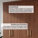 Ver imagem 4 de Guarda-Roupa Casal 6 Portas com Pés 199cm 100% MDF Paraty Espresso Móveis Marrom/Jequitiba