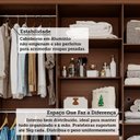 Ver imagem 6 de Guarda-Roupa Casal 6 Portas com Pés 199cm 100% MDF Paraty Espresso Móveis Marrom/Jequitiba