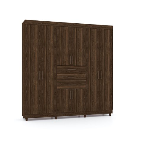 Guarda Roupa Berlim 8 Portas 3 Gavetas Vila Rica