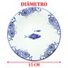 Kit 6 Tigela Sobremesa Bowl Peixe Praia Oceano Náutico 300ml - 4