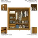 Ver imagem 6 de Guarda-Roupa Casal 3 Portas com 2 Gavetas com 1 Porta Espelho com Pés 100% MDF Roma