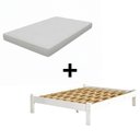 Ver imagem 4 de Cama Turca Queen com Colchão em Madeira Maciça Cor Branco Repleta