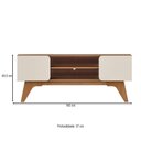 Ver imagem 4 de Rack para Tv até 65 Polegadas Duetto 2 Portas Cinamomo/off White - Artely Móveis