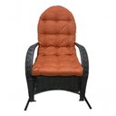 Ver imagem 6 de Cadeira Balanço Poltrona Descanso com Almofada Ergonômica Laranja