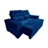 Sofá 3 Lugares Retrátil e Reclinável New York Premium 2 m:Azul - 2