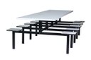 Ver imagem 3 de Mesa Refeitório 10 Lugares com Bancos Acoplados