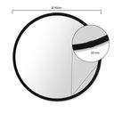 Ver imagem 2 de Espelho Hapy - Ø60cm - Preto