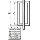 Ver imagem 3 de Puxador Stanfer Duplo Sorrento Inox 304 Escovado - 60 Cm - Ref 731.