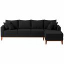 Ver imagem 4 de Sofá Beny com Chaise Direita, 2,60x1,40m, 4 Lugares, Linho, Base em Madeira.
