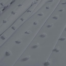 Cobre Leito Casal Padrão Poppy Micropercal 300 Fios 3 Peças Cor Cinza Escuro - 3