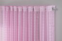 Ver imagem 2 de Cortina Voil Xadrez para Sala, Quarto e Cozinha 4,00 X 2,80 Rosa