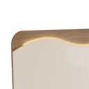 Ver imagem 5 de Painel para Tv até 86 Polegadas Lumiere 3 Gavetas com Led Off White/carvalho - Artely Móveis