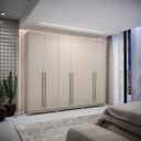 Ver imagem 7 de Guarda-roupa Casal 6 Portas 6 Gavetas 100% Mdf Dukai Fendi
