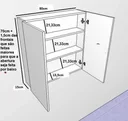 Ver imagem 4 de Armário para Banheiro com Espelho Espelheira