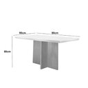Ver imagem 4 de Conjunto Sala de Jantar Mesa Olímpia 90cm Mdf Canto Reto e 4 Cadeiras Liz Moderna