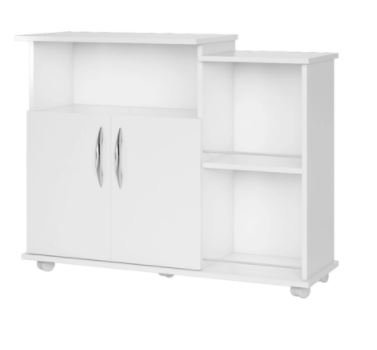 Armário Microondas Multiuso Cozinha Bebedouro Branco Ajl Store - 1