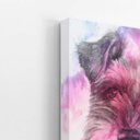 Ver imagem 3 de Quadro Cachorro Schnauzer Aquarela Tinta Canvas 30x40cm