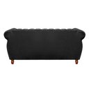 Ver imagem 3 de Sofá Chesterfield Realeza 3 Lugares Decoração Retrô - Veludo Preto