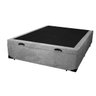 Cama Baú Box Casal Padrão com 48cm de Altura - Super Reforçado - Suede Cinza - 2