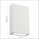 Ver imagem 2 de Kit 10 Arandelas Parede 12x8 LED 4W 9 Luz 3000K Externa