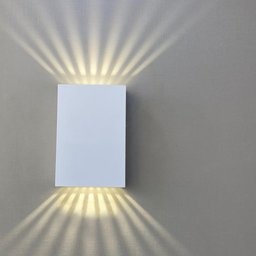 Kit 10 Arandelas Parede 12x8 LED 4W 9 Luz 3000K Externa - 4