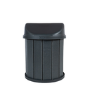 Ver imagem 2 de Lixeira Madeira Plástica 75 Litros - 50 Cm:cinza/preto