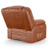 Poltrona do Papai Reclinável Melim Power Touch Massagem Pu Brilho Fh1 - D'rossi Cor Caramelo - 5
