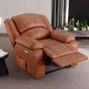 Ver mais imagens de Poltrona do Papai Reclinável Melim Power Touch Massagem Pu Brilho Fh1 - D'rossi Cor Caramelo