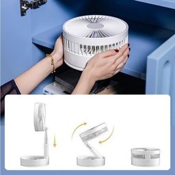 Ventilador Portatil para Barraca Potente Leve Bateria 24h - 4