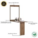 Ver imagem 3 de Mesa Dobrável Retrátil de Parede 100x64 Noronha