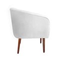 Ver imagem 2 de Poltrona Estela Tresse Suede Branco - Dominic Decor