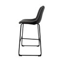 Ver imagem 4 de Kit 2 Banquetas Munich Estofadas Pretas com Encosto