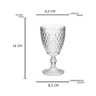 Jogo Taca Vidro Bico Abacaxi Cristal 310ml - 5