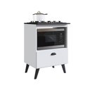 Ver imagem 1 de Balcão com Porta Basculante para Forno e Cooktop 4 Bocas 60x51,7x85cm Bogotá Branco